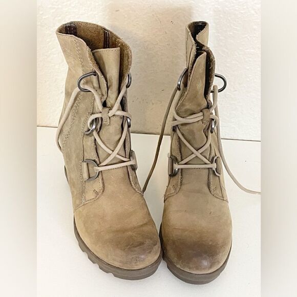 Sorel Joan of Arc wedge bootie combat boots 7.5 - Picture 14 of 16